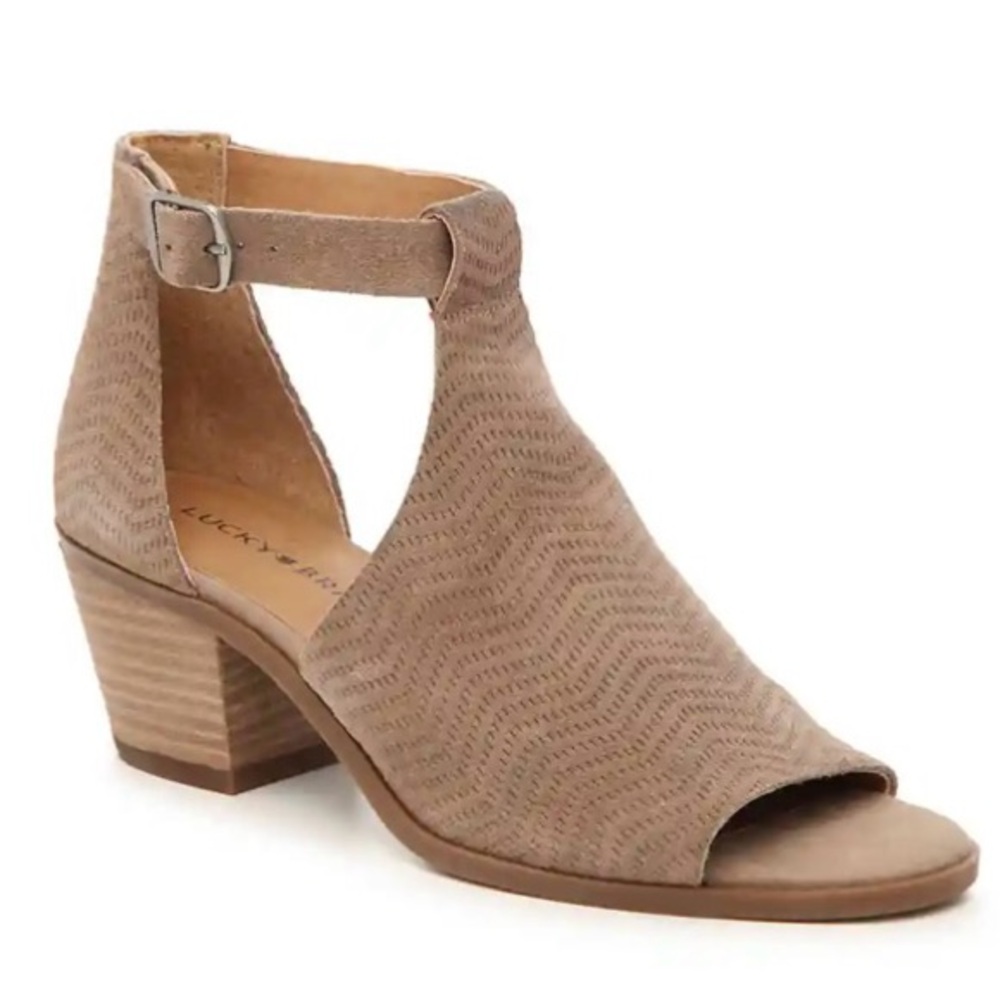 Lucky Brand Tan Baxley Heels size 8